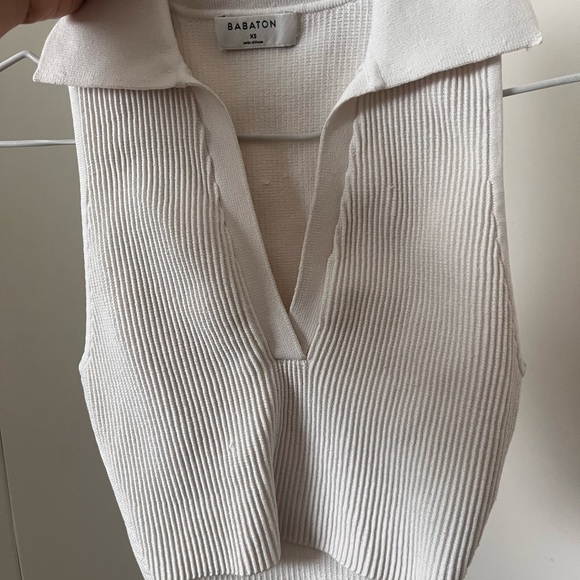 Aritzia babaton collared crop top - Picture 3 of 3